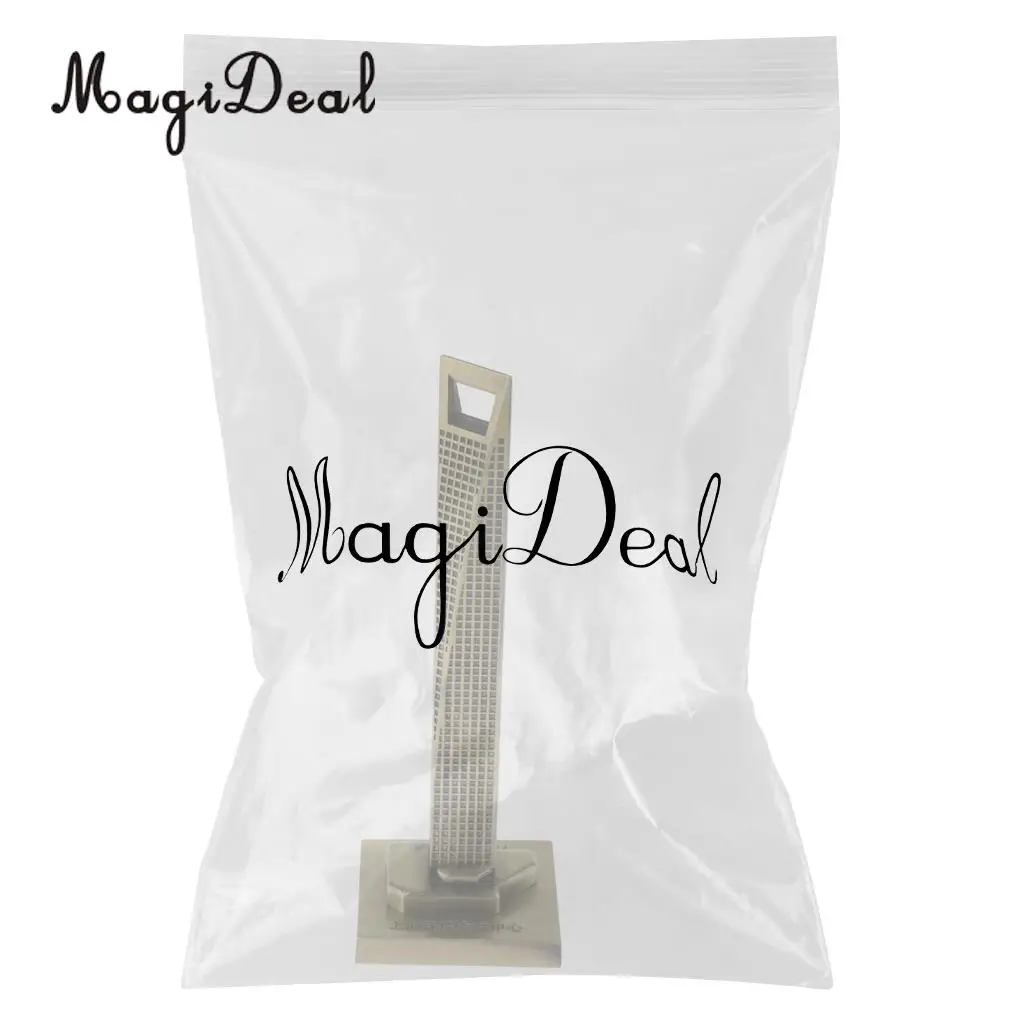 MagiDeal 14cm Metal Model Shanghai World Financial Center Bronze Statue for Bedroom Home Bars Decor 