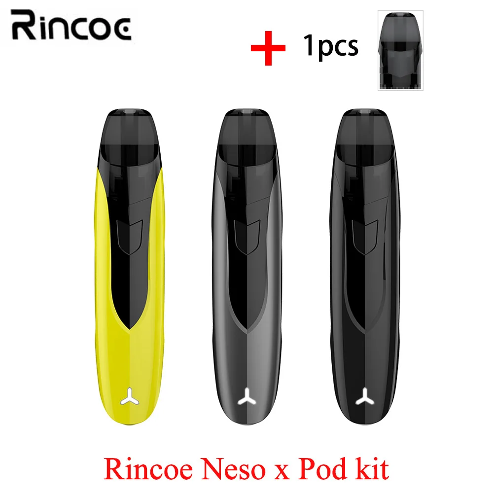 

New E Cigarette Vape Kit Rincoe Ceto SE Pod Kit Starter Kit with 650mAh Battery 2ml Cartridge Pod Vape pen Kit vs justfog c601
