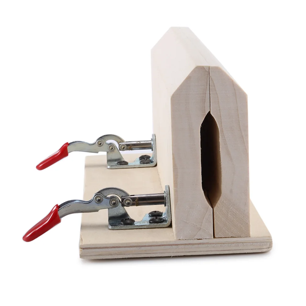 

Horizontal Hand-stitched Wooden Leather Craft Clamp DIY Hand-sewn Belt Wooden Leather Craft Clip SDF-SHIP