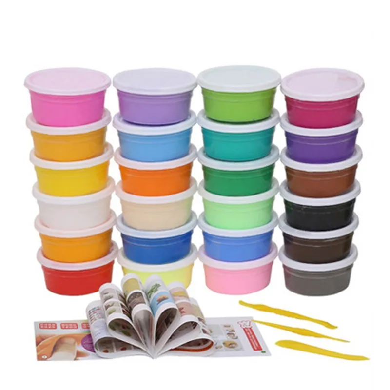24Pcs-Air-Drying-DIY-Malleable-Polymer-Modeling-Clay-Playdough-Tools-Soft-Blocks-Plasticine--Playdoughs-With-Plastic-Box-Set-TY0175 (4)