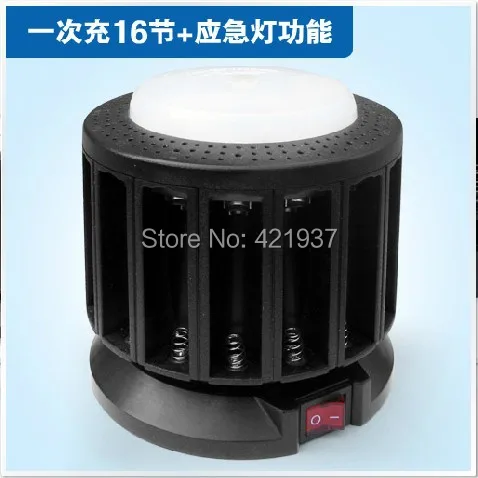 

Free shipping KENTLI 16-slot high-power lithium battery charger can charge AA / AAA batteries with emergency light function