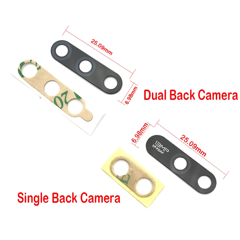 

New Rear Back Camera Glass Lens with Glue Adhesive For Huawei Honor 7A / 7A Pro