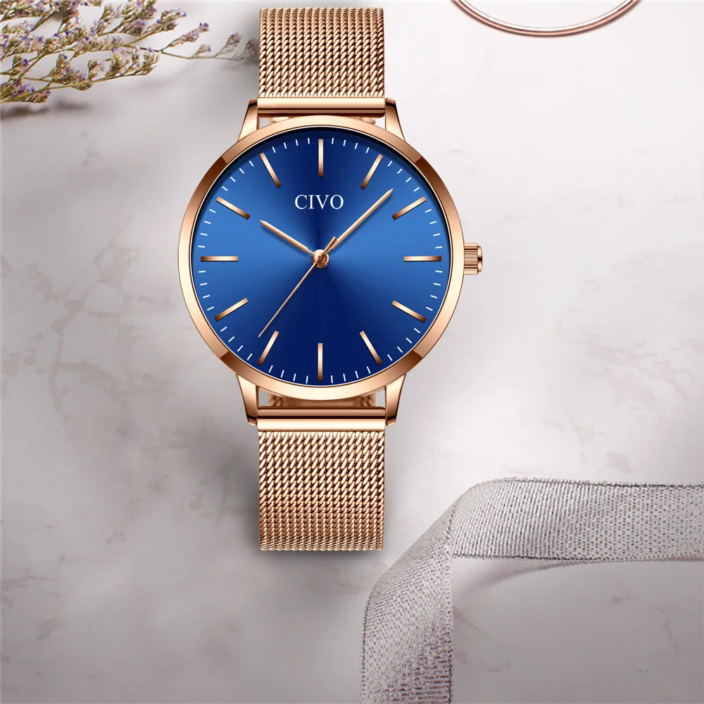 civo 2019 luxury top brand gold watch women fashion casual waterproof civo 2019 luxury top brand gold watch women fashion casual waterproof