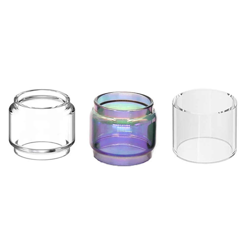 

iwodevape 1 Clear Fat Tube + 1 Rainbow Fat Tube + 1 Clear Straight Tube for tfv12 prince ijust 3 tfv8 tfv8 baby vape pen ello