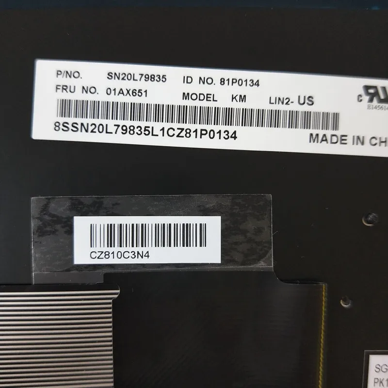 Новая оригинальная американская клавиатура для ThinkPad L570 FRU 01AX610 01AX651/совместимая с w/RU наклейка "Россия" 01AX633 01AX674