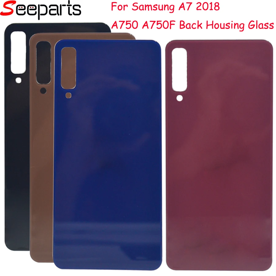 

For Samsung Galaxy A7 2018 A750 Back Cover Battery Case Rear Housing Cover 3D Glass Cover Replacement For Galaxy A750 A750F