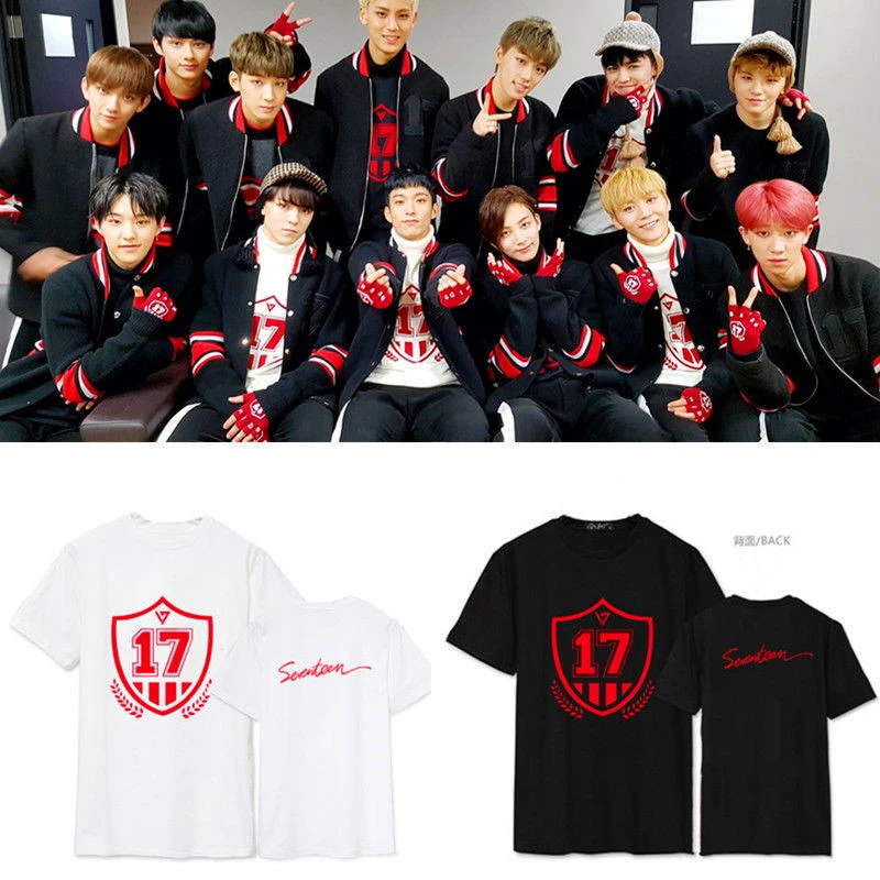 Mainlead Kpop Seventeen Going 17 футболка унисекс Vernon Mingyu Jun хлопок | Женская одежда