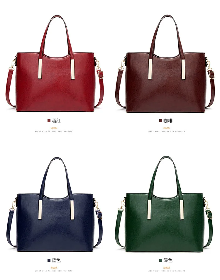 

100% Genuine Leather Bag Large Women Leather Handbags Famous Brand Women Messenger Bags Big Ladies Shoulder Bag