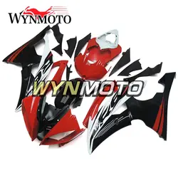 Полный комплект обтекателей для Yamaha R6 2008-2016 08-16 лет впрыска ABS пластмасс кузов капоты красный черный, белый цвет корпус мотоцикл