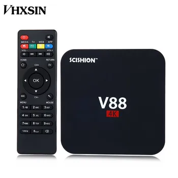 

VHXSIN 5 pcs/lot V88 RK 3229 Quad-Core Android TV BOX Android 7.1 Mini PC 1GB/8GB Wifi 1080P HD 4K Smart Set-top Box
