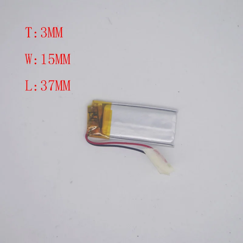 3.7 V Polymer Lithium Battery 301540 301537 Camera pen Recorder Pen Bluetooth Headphone | Электроника