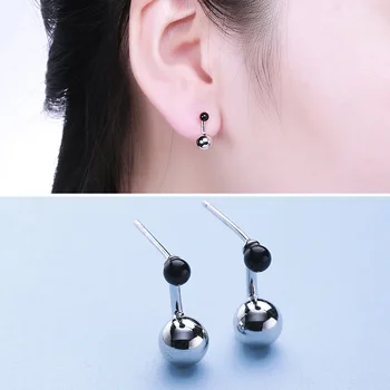 

Manufacturers Selling Simple S925 Pure Silver Round Pearl Earrings Fashion A Joker Tremella Nail Factory Undertakes