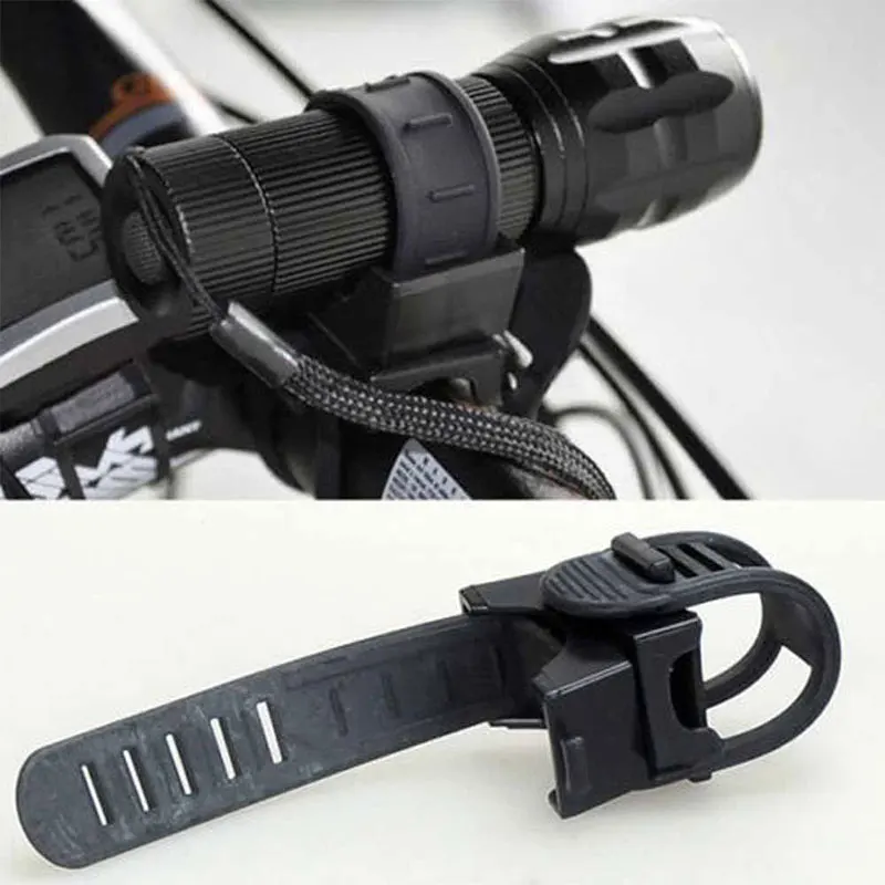 360 Degree Swivel Bicycle Flashlight Mount Bracket Flash Torch Holder Front Light Clip Adjustable Lamp Holder Bike Accessories