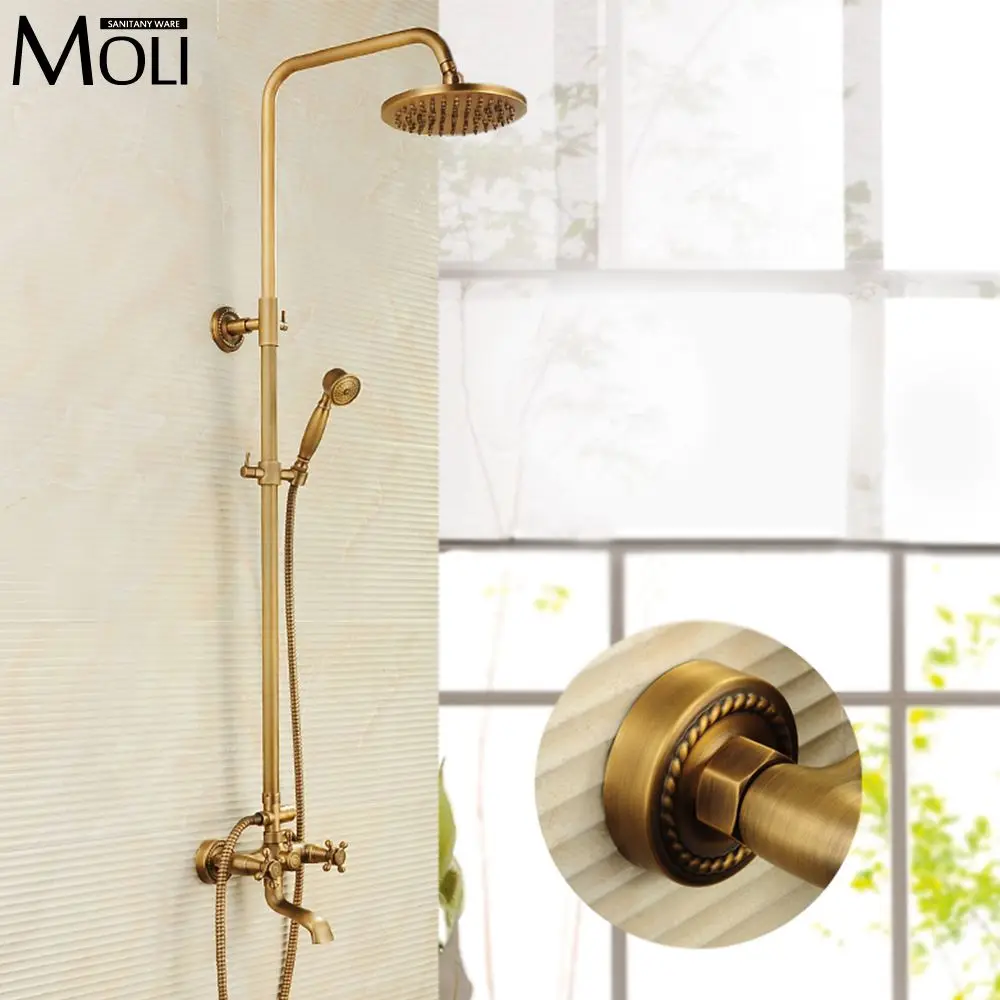 Cgcheapl5 Discount Price Rain Shower Faucets Antique Brass Tub
