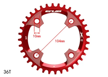 

GUB X11 104BCD Round high quality single chain-rings negative tooth chain guide round tooth chain ring BCD104 32 34 36T