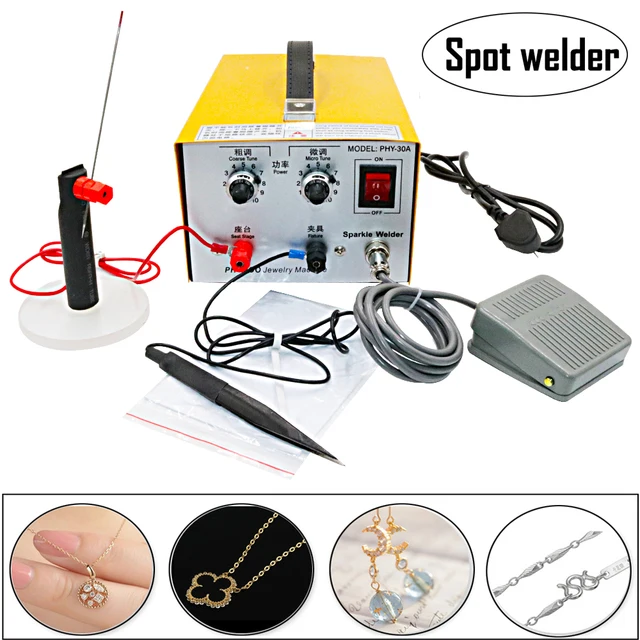 Jewelry Welding Machine 200W Pulse Sparkle Spot Welder 30A Jewelry
