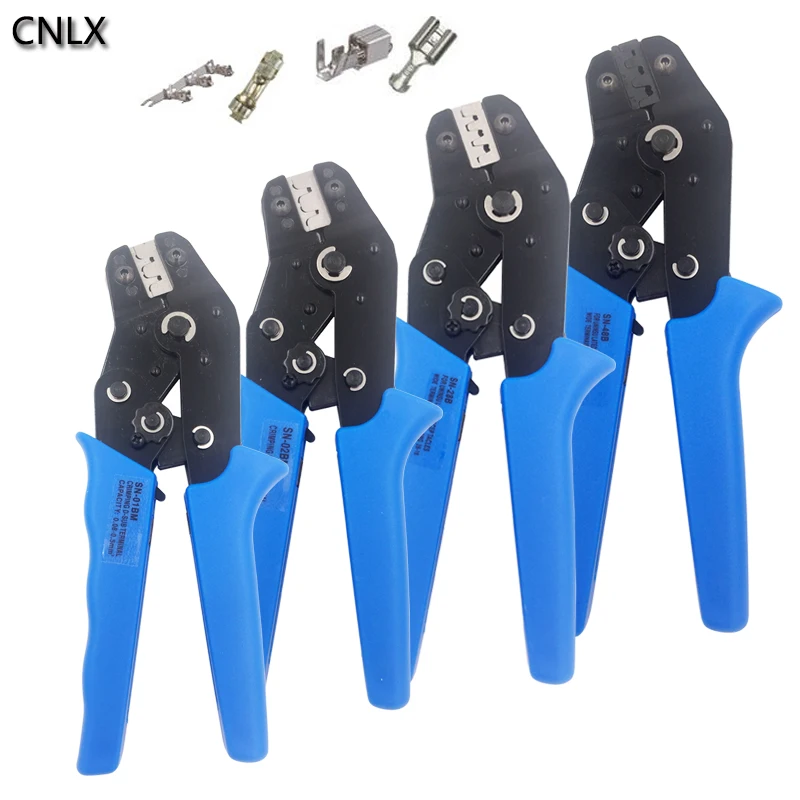 

wire crimping tool pliers SN-48B/28B/01BM/02BM high precision clamp AWG 0.08-0.5MM2/0.25-1MM2 XH2.54 PH2.0 multitool Crimp plier