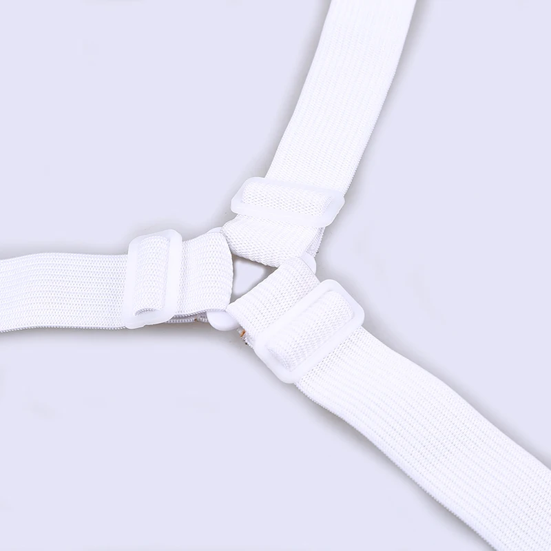 WHISM, 4 шт., регулируемый ремень для простыни, Эластичные подтяжки для застежки матраса, подтяжки для пуховых одеял, угловые захваты, ремни, зажимы для листов с тремя головками