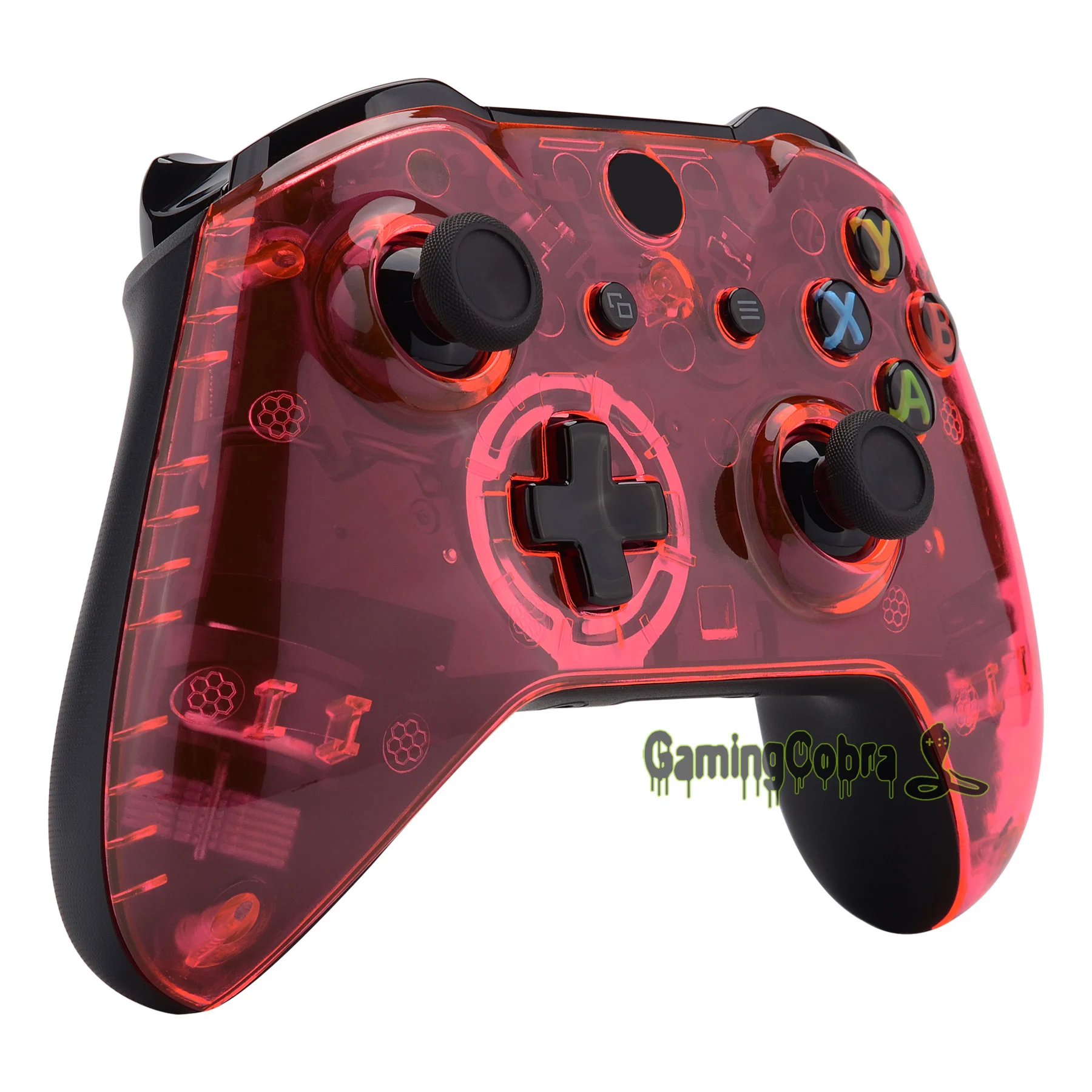 Прозрачный кристально чистый розовый Лицевая панель передний корпус Корпус Замена Комплект для Xbox One S & Xbox One X контроллер-SXOFM08G