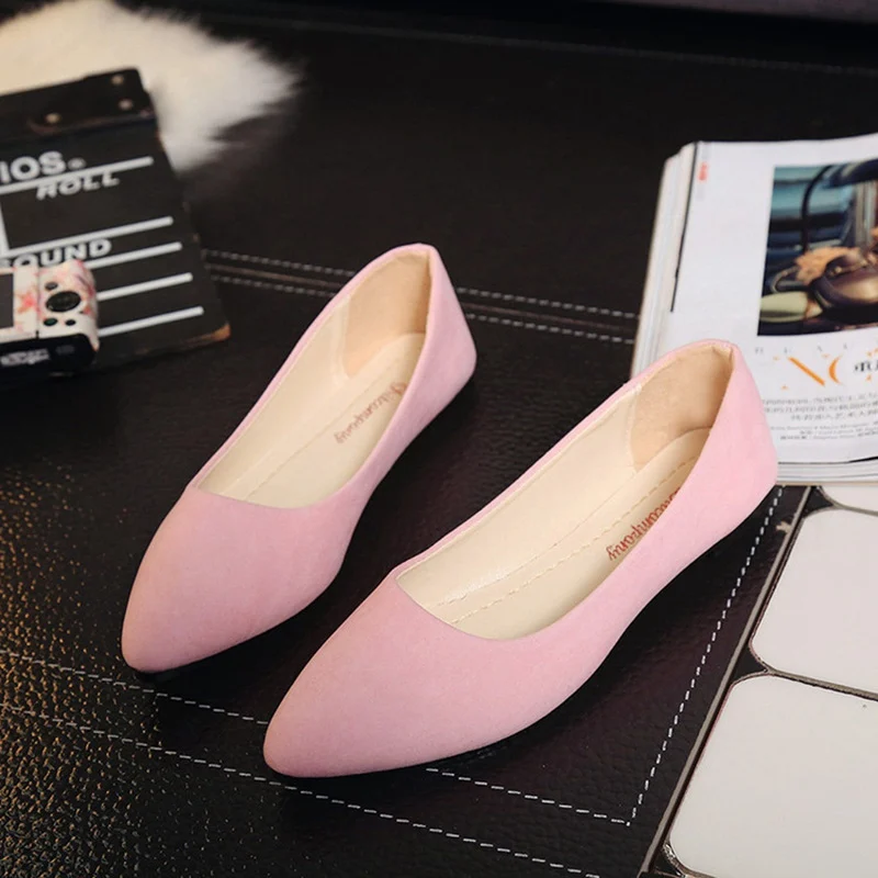 

2019 New Women Flat Shoes Multiple Colour Ladies Loafers Pointed Toe Flat Shoes Female Comfortable Casual Shoes Spring Autumn