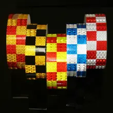 5 см* 45 м самоклеющиеся Светоотражающая Предупреждение лента небольшой площади дорожно-строительной площадке пол Стены Двери грузовик Стикеры