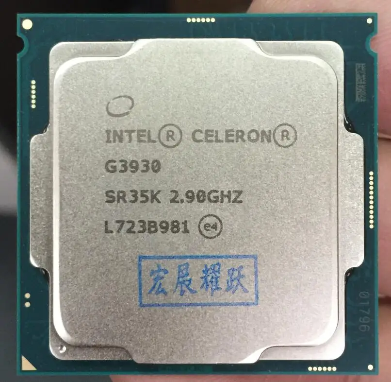 Процессор Intel Celeron G3930 Процессор LGA1151 14 нанометров Dual-Core 100% рабочий компьютер должным образом настольный процессор