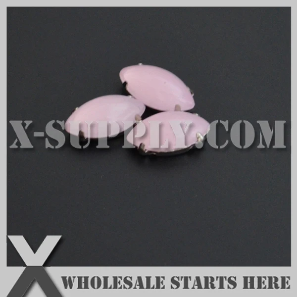 

6x12 мм смонтированный кабошон Navette (лодка) H22 розовый опал акриловая искусственная кожа серебряный никель пришить на оправу для обуви, одежды