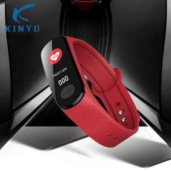 

Kinyo Bidirectional Search Green Night Heart Rate Call Reminder Remote Camera Color Screen ECG Blood Pressure Monitor Smart Band