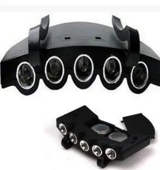 

New Bright 5 LED Under the Brim Cap/ Hat Light HEAD LIGHT with Batteries Fishing NEW