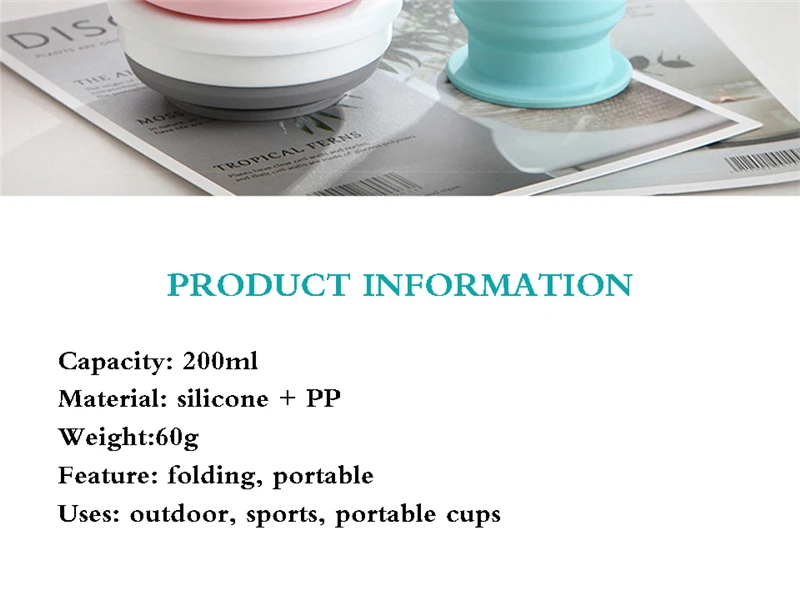 2 Foldable Silicone Cup Water Bottle Mug Free Sport Outdoor Drinkware  Collapsible Drinking Bottle Coffee Mug For Kid Student 100250350ml