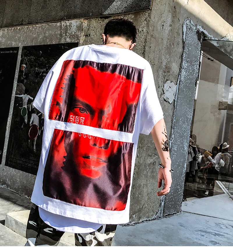 Youtube Lange Tshirt Oversize Man Loose   (5)