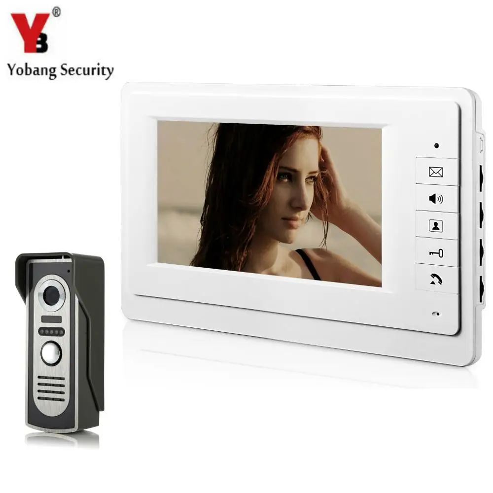 SmartYIBA Домашняя безопасность " дюймовый монитор цветной видеодомофон дверной звонок видеодомофон ИК камера монитор система - Цвет: 816M11