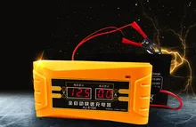 Carregador 12V6A Auto Veículo Elétrico Bateria de Chumbo Ácido Carregador de Bateria Inteligente Rápido Display