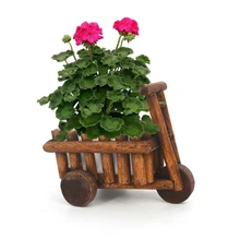 Caioffer Wooden Flowers Pot Garden Weeding Decoration Plastic Flowerpots Gift Plant Sementes Saksi Bonsai Macetas Decor CXB08