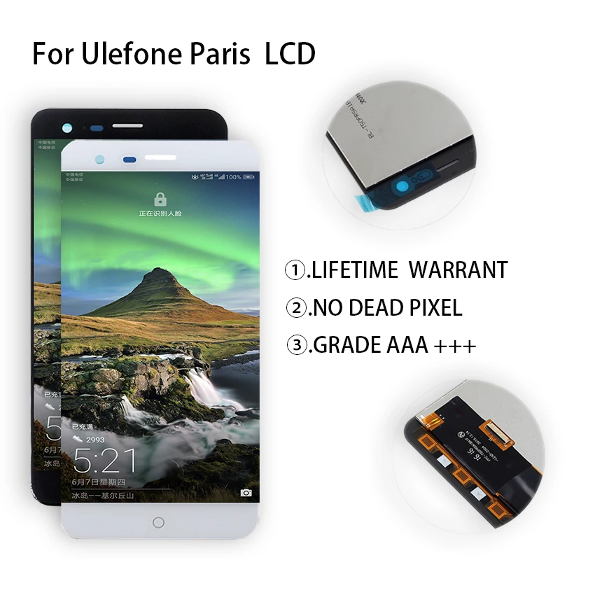Оригинальный для Ulefone Париж ЖК дисплей Дисплей Сенсорный экран планшета