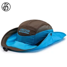 FS Открытый Рыбалка Шляпы Защита от солнца широкими полями Лето Солнцезащитный крем быстро сохнет женская панама Для мужчин восхождение Пеший Туризм УФ-защиты