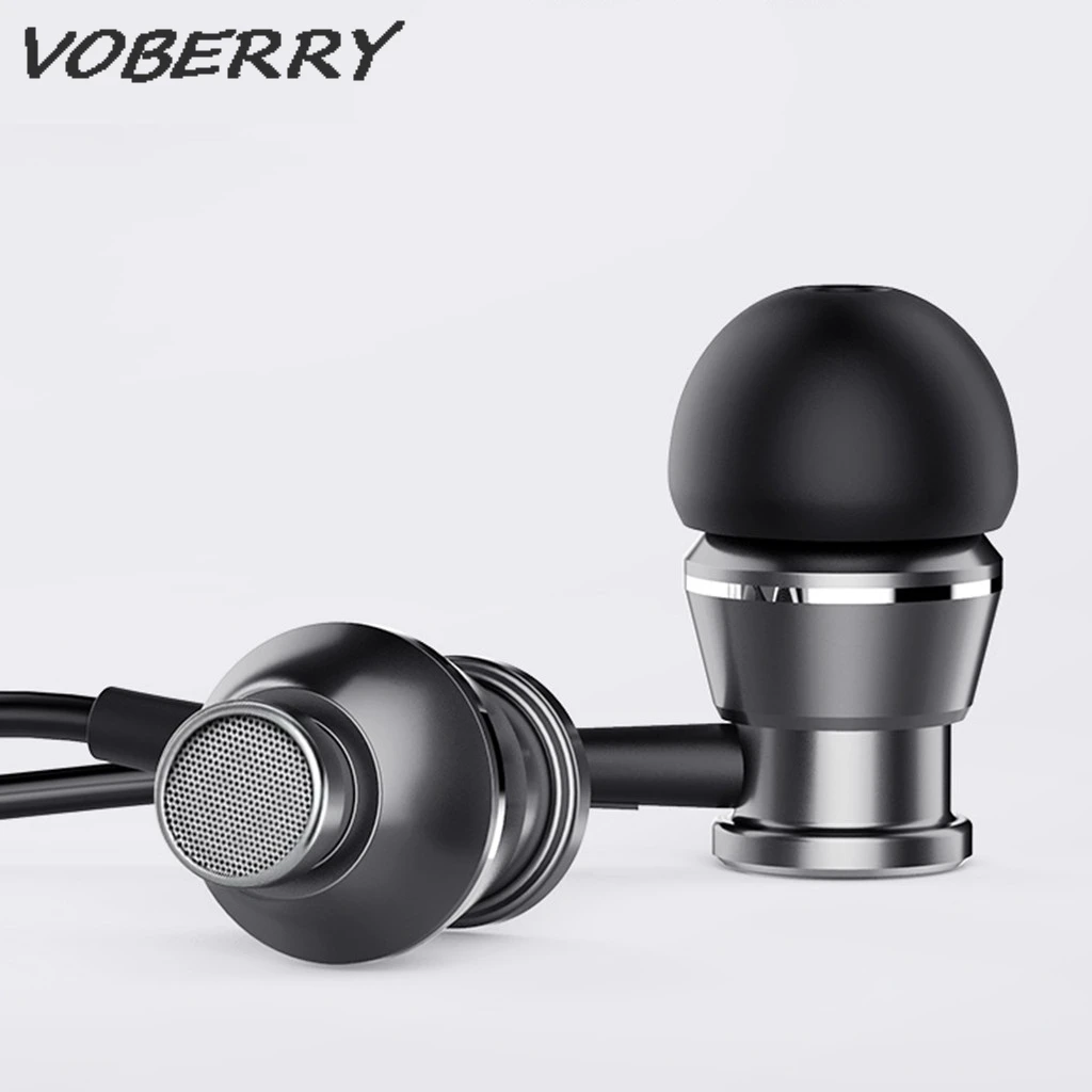 Универсальные стерео наушники вкладыши VOBERRY 3 5 мм с микрофоном для наушников Apple