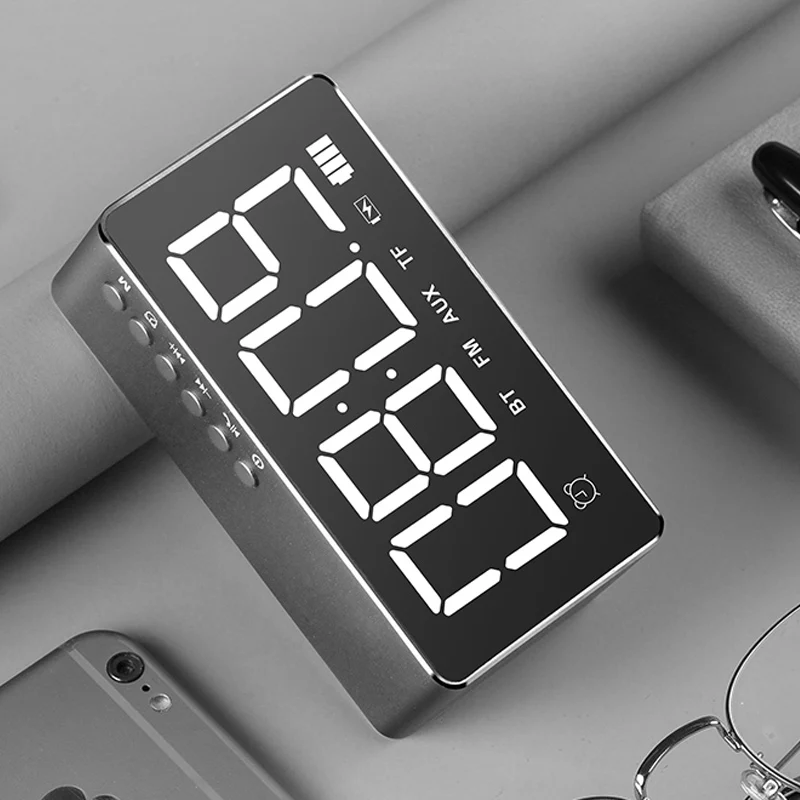 Многофункциональные настольные часы со светодиодным Bluetooth динамиком