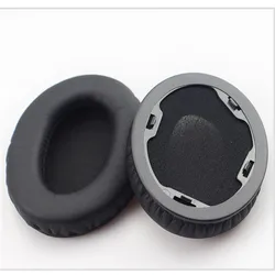 Premium Memory Foam Ear Pads and Headband Cushions for Over-Ear Headphones, High Quality (1 pair black)