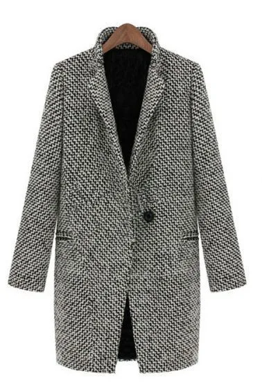 Xnxee дизайн Новинка Зима серое пальто плащ-Пыльник для женщин средней длины большой европейский модный Xnxee