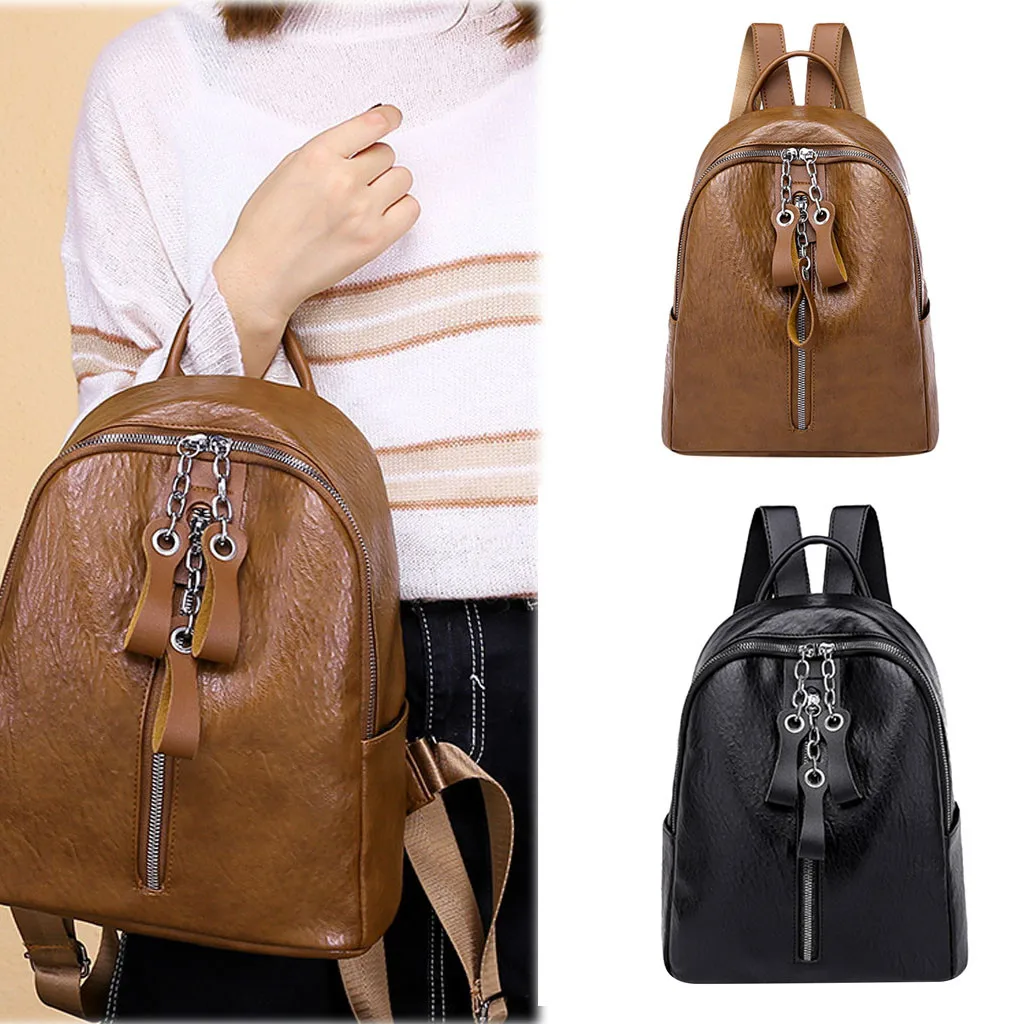 

BAGS FOR WOMEN 2019 Women's Fashion Solid Color Backpack Multi-Functional Practical Backpack Bag bolsa feminina