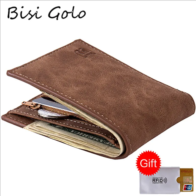 BISI GORO 2020 бумажник из искусственной кожи мужские кошельки модные с отделением для