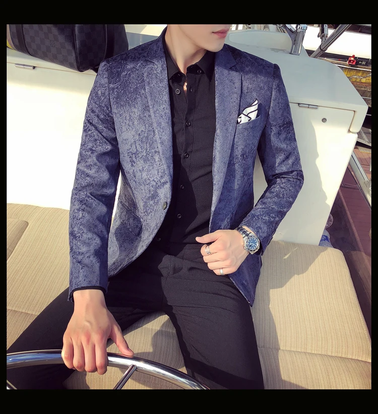 Вельветовый Мужской Блейзер, осень, повседневный деловой пиджак, Masculino, приталенный, на одной пуговице, Мужской Блейзер, винтажный, 3xl