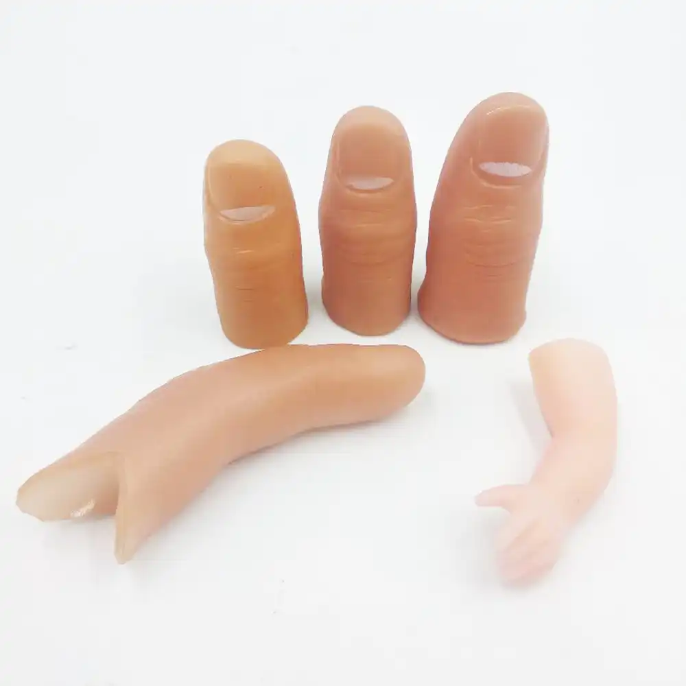 ゴム指親指ヒント小指手品の小道具おもちゃ手からシルク表示され Magic Tricks Aliexpress