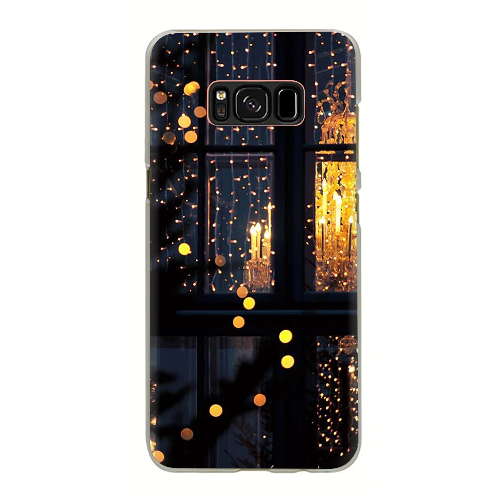 Пейзаж Зима светильник зимние жесткий чехол для телефона с рисунком в виде крышка чехол для samsung Galaxy S6 7 Edge S8 9 10 плюс Note8 9 M10 20-30 - Цвет: H4