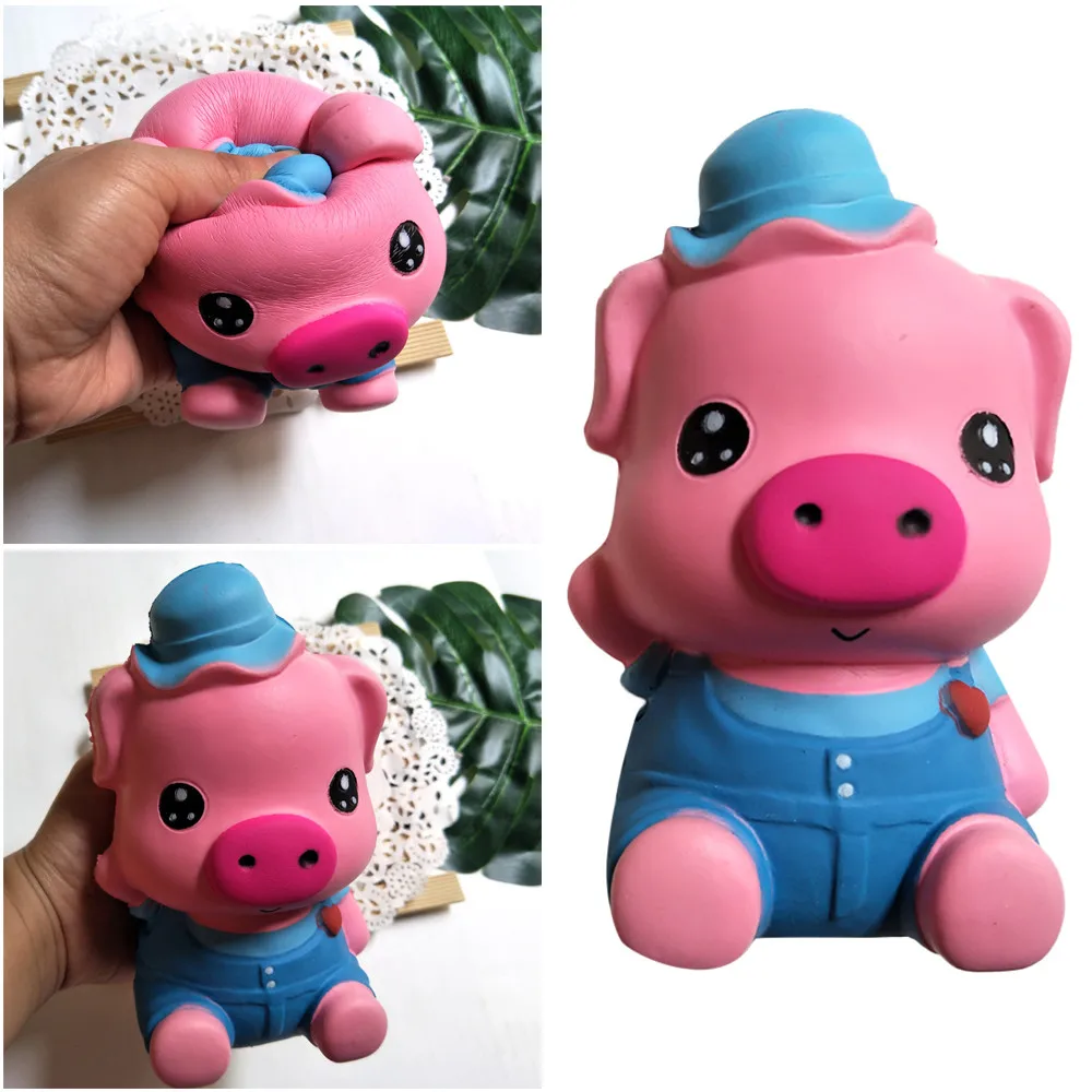 

2019 Squishy Cartoon Pig Educational Toys for kids Slow Rising Kids Stress Relief Toy Hop Props In Gags Toys Decompression toys