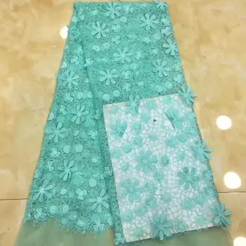 

Madison Sequins African Lace Fabric 2019 Embroidered Nigerian Laces Fabric High Quality French Tulle Lace Fabric For Women Dress