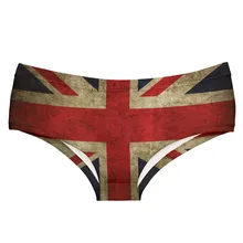 LEIMOLIS, британский флаг, Забавный принт, сексуальные трусы, женские, милые, нижнее белье, пуш-ап, трусы, женское нижнее белье, стринги