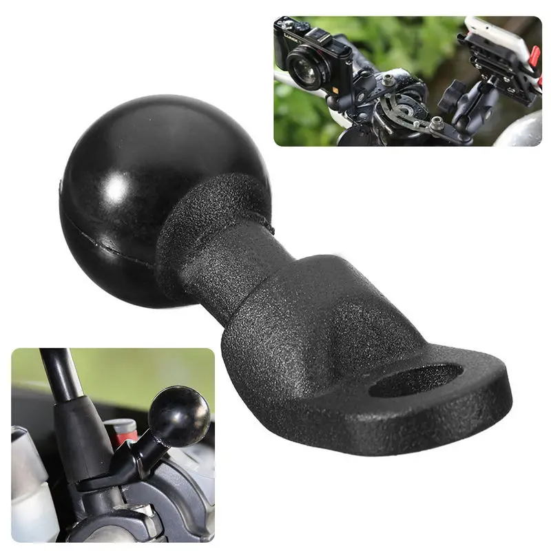 Kopen Mayitr Motorfiets Angled Base Met 10mm Gat 1 #039; #039;Inch Bal Hoofd Adapter voor Camera Smartphone GPS Nieuwe Collectie