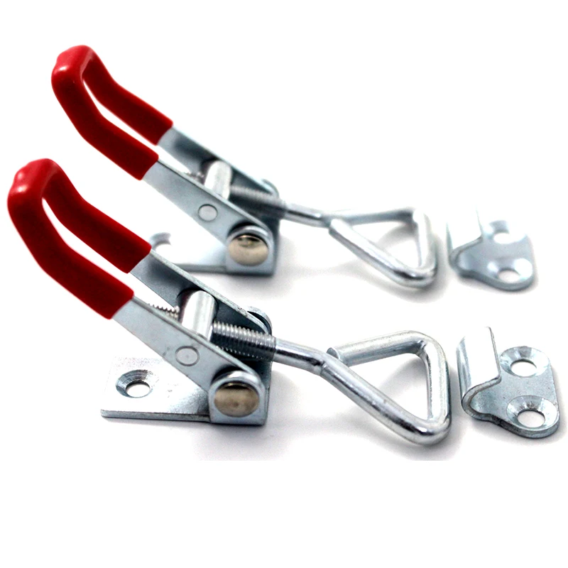 

2pcs GH-4001 Quick Toggle Clamp Push Pull Clip Holding Metal Latch Clamps 100Kg/220 Lbs High Quality Anti-slip Hand Tools